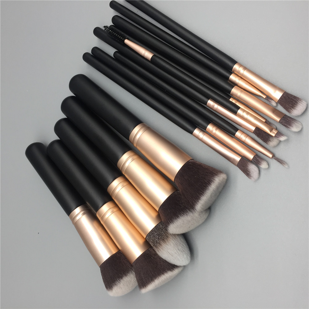 14 stücke Make-Up Pinsel Set für foundation pulver